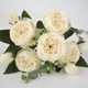 thumbnail image 3 of Bouquet De Peonía Artificial De 2 Piezas, Rama De Plástico, Hojas Y Flores , Rosa Y, 3 of 9