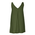 thumbnail image 5 of Diufon Knit Dresses for Women Summer Casual Solid Color Dress V Neck Sleeveless Midi Dress, 5 of 7