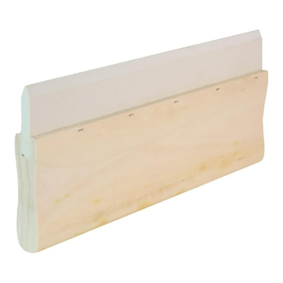 Vsenkes Wooden Handle Ink Screen Printing Squeegee Comfortable Grip Reusable Professional Screen Printing Tool Rubber Blade 25cm