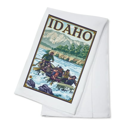 White Water Rafting - Idaho - LP Original Poster (100% Cotton Kitchen