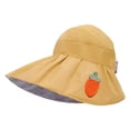 thumbnail image 3 of Sombrero para niños de verano, sombrero de cubo plegable, gorras , gorras de visera niñas de 3 a 8 años , AMARILLO BLESIY Sombrero de sol para niños, 3 of 8