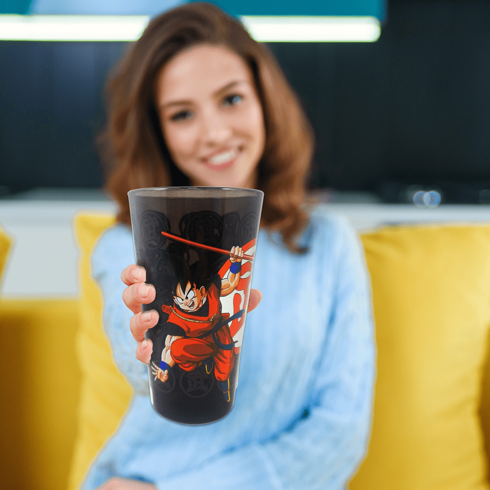 Dragon Ball Z Anime Novelty Drinkware Black Beer Tumbler Glass