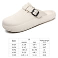 thumbnail image 2 of Zuecos unisex de EVA, sin cordones, para enfermeras, antideslizantes, ligeros, para jardín, con puntera redonda ajustable para médicos y enfermeras, 2 of 9