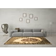 thumbnail image 3 of Ahgly Company Indoor Round Abstract Brown Contemporary Area Rugs, 8' Round, 3 of 4