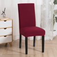 thumbnail image 2 of Dining Chair Covers Stretch Dining Chair Slipcovers Removable Washable Chair Protector Seat Covers for Dining Room Home Wedding Banquet Party Hotel (Red, 2 Pack), 2 of 8