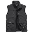 thumbnail image 2 of Purcolt Men's Fishing Vest Mesh Lined Lightweight Quick Dry Utility Safari Travel Vest Summer Casual Outdoor Work Photo Hiking Cargo Vest Sleeveless Jackets with Multi Pockets, 1X-5X, 2 of 6