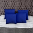 thumbnail image 3 of COVERS&ALL Square Throw Pillow Covers with Inserts, Decorative Cushions with Covers, 170 GSM Polyester Durable Soft UV Resistant, Home Decor Office Travel Couch Sofa (14" x 14", Pack of 4, Blue), 3 of 7