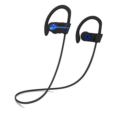 SENSO Bluetooth Wireless Headphones, Best Sports Earphones w/Mic IPX7 Waterproof HD Stereo Sweatproof Earbuds for Gym