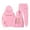 Pink-l, variant on ZHOUCHANKIDS Stylish Girls Outfits Set for Casual Winter Wear Trendy Printed Hooded Sweatshirt Ensemble for Ages 1 to 9 with Easy Care instructions