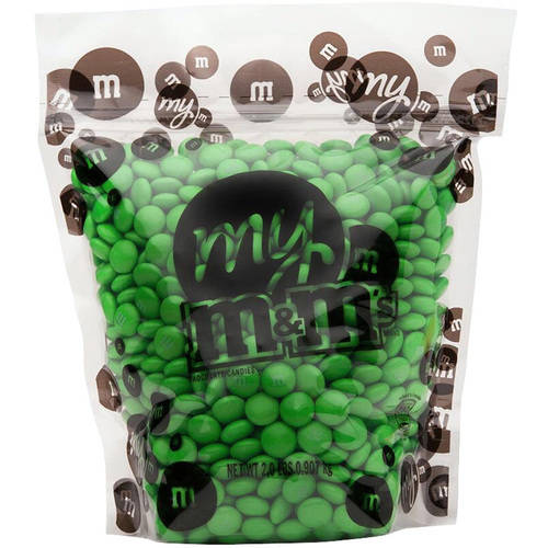 My M&M's Light Green Chocolate Candies, 2 lbs
