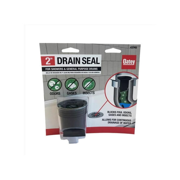 Oatey 4013846 2 in. Dia. Plastic General Purpose Floor Drain, Black