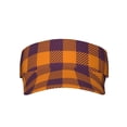 thumbnail image 2 of Kdxio Fall Buffalo Plaid Print Sun Visor Hat Golf Visor Adjustable Velcro Outdoor Sports Cap For Men Women, 2 of 7