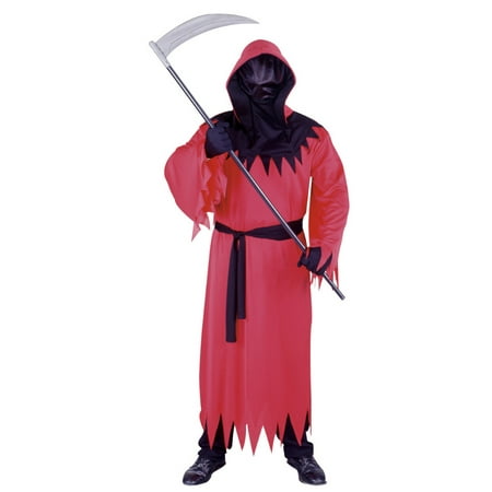 Fun World Mens Red Unknown Phantom Costume with One-Way Mesh Mask