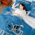 thumbnail image 4 of jejeloiu Rugby Ball Game 7-Piece Twin Bedding Sets,Football Sport Theme Bedding Comforter Set For Boys Kids Reversible, 4 of 8