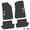 Black w/ Pink & White insert, variant on Flextread Floor Mats for 18-24 Jeep Wrangler JL 2-Door - Mopar Licensed Factory Fit - Black w/ Red & White Jeep Wave & Wheel Insert - 100% Made in USA