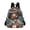 Beautiful Black Woman Wearing Sunglasses, variant on JIALIOU Mini Backpack Purse for Women Quilted Casual Daypack Small Travel Shoulder Bag, Cartoon Ghost Pumpkin Bats