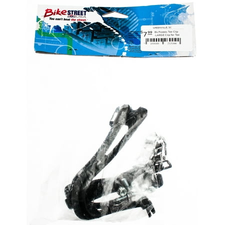 - Road Mountain Bike Bicycle Large Pedal Toe Clips & Strap Set Pair L Lg Pr NEW