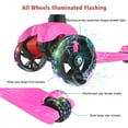 thumbnail image 3 of Allek Kick Scooter B02 with Light-Up Wheels and 4 Adjustable Heights for Children from 3-12yrs (Rose Pink), 3 of 8