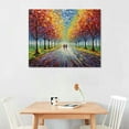thumbnail image 2 of JRXY Hand Painted Landscape Oil Painting Wall Art 20x16in, Contemporary Abstract Textured Tree Wall Decorations 20x16in, 2 of 4