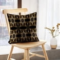 thumbnail image 5 of LALILO Throw Pillow Covers Golden Black Gold Black Floral Ornament Cushion Cover 18" x 18", 1568 Pack, 5 of 6