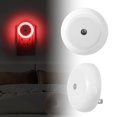 thumbnail image 1 of Feltree 2PC Plug-in Light Sensor Night Light, Auto On/Off at Dark, USB Rechargeable Battery, LED Sensor Light for Hallway Stairs Bathroom Kitchen Cabinet (White), 1 of 8