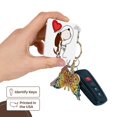 thumbnail image 3 of 3dRose, Cute Funny Basset Hound Dog with Heart Love Balloon Cartoon, set of 2 Key Chains, 3 of 7
