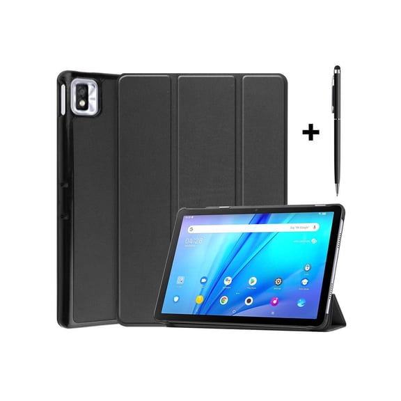 Case for TCL Tab 10s 10.1 inch 9080G 2021, Trifold Slim Smart Stand Cover Hard Shell for 8.0" Nokia Tablet T10 2022 Release with Universal Stylus Pen