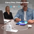 thumbnail image 4 of 65W USB C Charger, 3 in 1 GaN Fast Charging Charger, Support PPS PD 3.0 USB-C Wall Charger for Dell/iPhone Series/Tablet/Dell/Samsung Galaxy Series/Laptop etc with 3.28FT Cable-White, 4 of 7