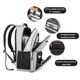 thumbnail image 4 of Mochila Balang Lite para Viaje y Oficina, Backpack Impermeable con Porta Laptop de 17 Pulgadas, Puerto USB, 25L, Bolso Antirrobo, Compartimiento para Audífonos y Respaldo Ergonómico, 4 of 7