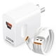 thumbnail image 1 of BAIFULAI Cargador rápido de 100 W, Cargador de 2 Puertos, Carga rápida USB-A con 6 A USB-A a Tipo C,, 1 of 7