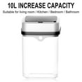 thumbnail image 5 of 3.17 Gallon Touch Free Automatic Stainless Steel Trash Can Garbage Can Metal Trash Bin with Lid for Kitchen Living Bathroom, Electronic Motion Sensor Automatic Trash Can, Kitchen Trash Can, 5 of 6