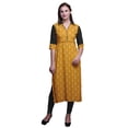 thumbnail image 1 of Bimba Robe Longue en Rayonne Imprimée Tunique Droite pour Femmes Haut Indien, 1 of 6