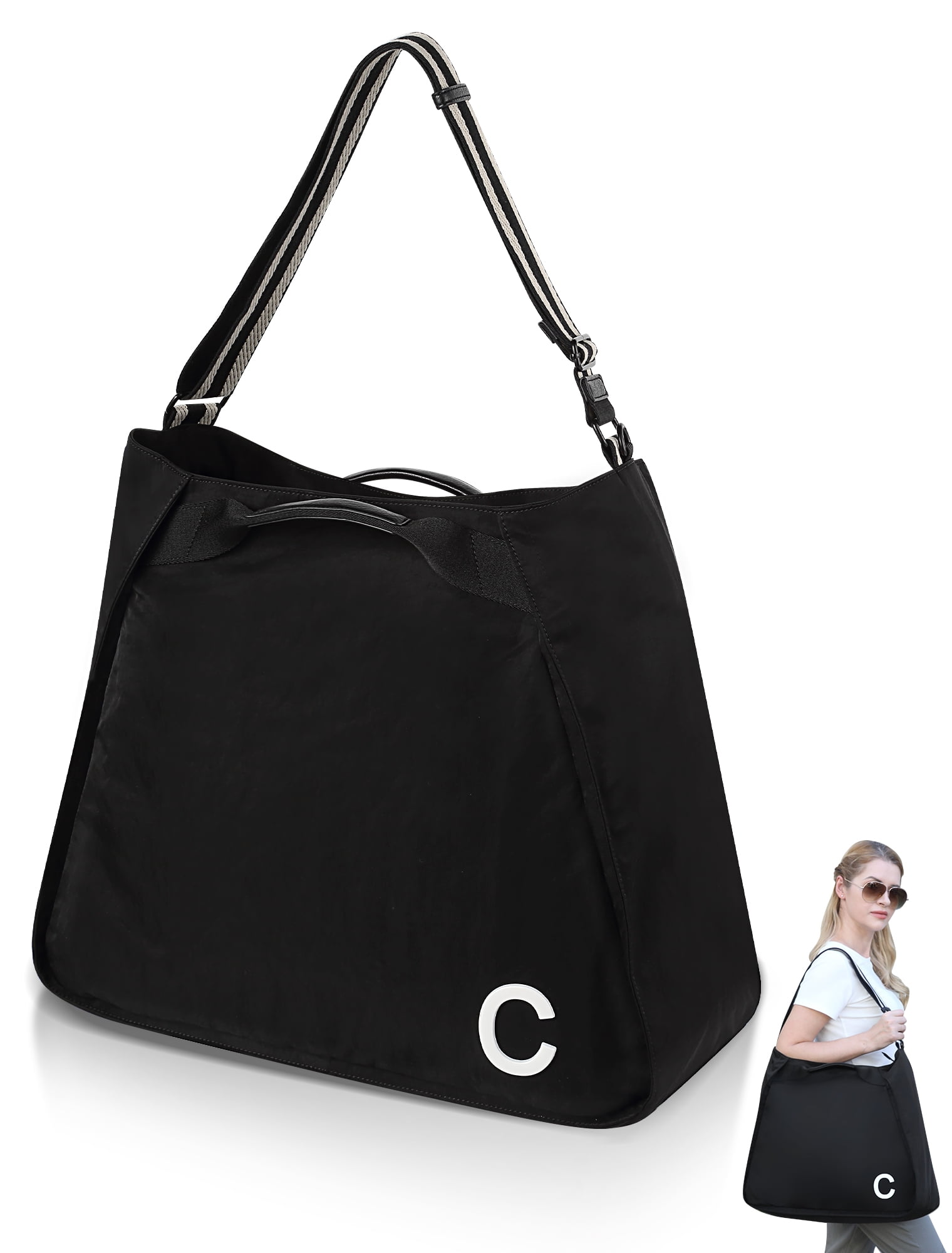 Tote Bag Travel Bag Gym Bag Weekender Large with Zipper and