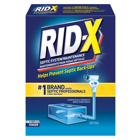 RID-X Septic Treatment, 2 Month Supply Of Powder,