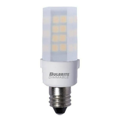 

4.5 watt Dimmable Frost Mini T4 Mini-Candelabra E11 LED Bulb - Pack of 2