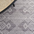 thumbnail image 6 of SAFAVIEH Kilim George Geometric Polyester Area Rug, Grey/Ivory, 5' x 8', 6 of 8