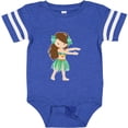 thumbnail image 3 of Inktastic Brown Haired Hula Girl Girls Baby Bodysuit, 3 of 5