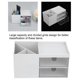 thumbnail image 3 of Organizer with Sliding Drawer 2-Tier Office Desktop Organizer File Holder Cute Desk Paper Letter Tra, 3 of 5