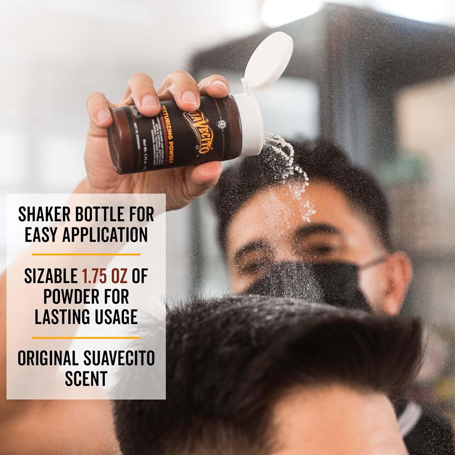 Suavecito Texturizing Hair Styling Powder, for All Hair Types, with Strong Hold, 1.75 oz