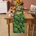 thumbnail image 2 of St. Patrick's Day Table Runner 90 Inches, Spring Country Fourleaf Grass Lucky Bed Runner Dresser Scarves Tabletop for Indoor Outdoor Parties/Ceremony/Banquet, 13" x 90", 2 of 8