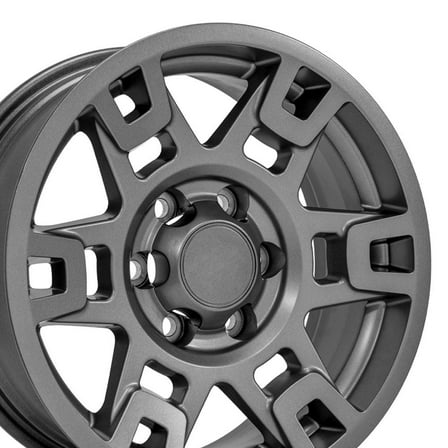 OE Wheels TY16B 17 Inch Rim Fits 4Runner TRD Style 6x139.7 17x7 Satin Graphite - Hollander 75167 (1)