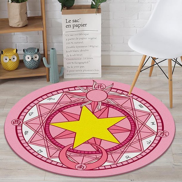 Pink girl carpet bedroom princess room computer chair floor mat furniture decoration Cartoon door mat non-slip floor mat Cute heqiyong LED
