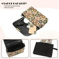 thumbnail image 4 of Pzuqiu Hippie Flower Women Leather Crossbody Bag Exquisite Craftsmanship Quilted Crossbody Purse for Women with Chain StrapTrendy Practical for Daily Use and Travel, 4 of 7
