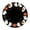 A005- F, variant on Round Halloween Tablecloth 52 Inch Diameter Stretch Waterproof Fitted Table Cover Spooky Jack O Lantern Print for Halloween Table Decor Halloween Party Supplies for Home Dining