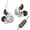 Clear With Mic, variant on CCZ MC02 Max HiFi In Ear Monitor Earphones 10mm Dual-Magnet Dynamic Driver High-Sensitivity PET Diaphragm Wired Headphones Detachable 5N High-Purity OFC Cable Ergonomic Earbuds for Audiophiles