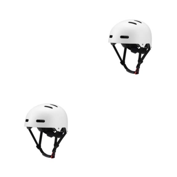 Casco de ciclismo Greeniant resistencia al impacto Ventilación Equipo de protección Sombrero Skateboarding patinaje sobre ruedas Blanco L 2piezas