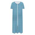 thumbnail image 4 of Fewfanhot Women's Long Robe with Zipper, Knit Cardigan Housecoat, Soft Bathrobe with Pockets, Cozy Full-Length Loungewear Dress, 4 of 7