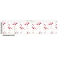 thumbnail image 2 of Flamingo Fabric by the Yard Upholstery, Realistic Drawing Style Animals on Geometrical Backdrop with Pink Triangles, Decorative Fabric for DIY and Home Accents, 1 Yard, Pink Peach White by Ambesonne, 2 of 4