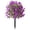Purple, variant on Morning Glory Stake Verdsylv 60cm Artificial Morning Glory Bush with Garden Stake - Multi-Color 105-Head Detachable Flower for Outdoor Decorations - Realistic Yard Stakes - Easy Install, Red