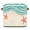 Multicolor 3, variant on CURLYOOT 13 x 13 Inch Cube Storage Bin, Summer Sea Seashell Starfish Fabric Storage Cube Baskets, Closet Shelves Foldable Bins with Leather Handles for Home Organizer